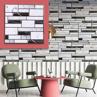 3D-Wandaufkleber mit Marmoroptik (10 Stück) | MARBLEBLOCKS