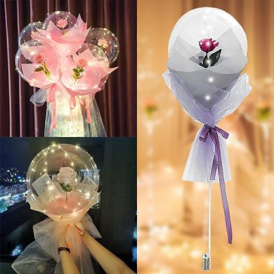 LED-Ballon mit Rose für unvergessliche Momente | LOVEBALLOON
