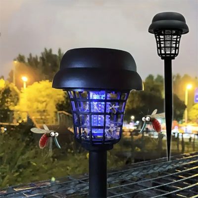 Solar-Mückenabwehrlampe – 2er-Pack, UV, 8-12h Laufzeit | SOLARBUZZ
