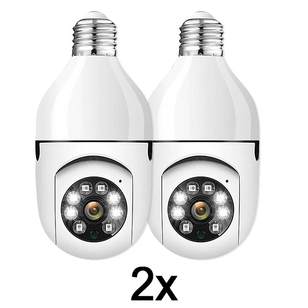 2x Intelligente sicherheitskamera | BULBCAM