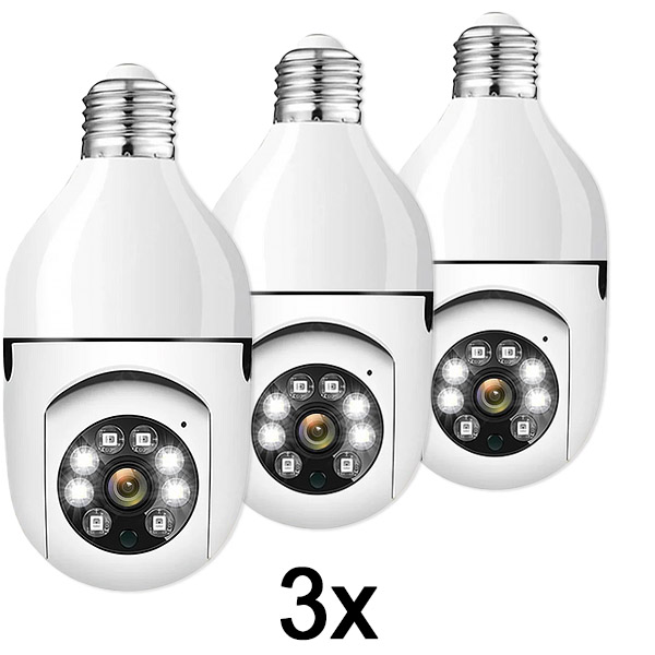 3x Intelligente sicherheitskamera | BULBCAM