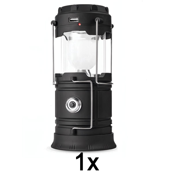 1x Wiederaufladbare Solar Camping Laterne+Taschenlampe | CAMPGLO