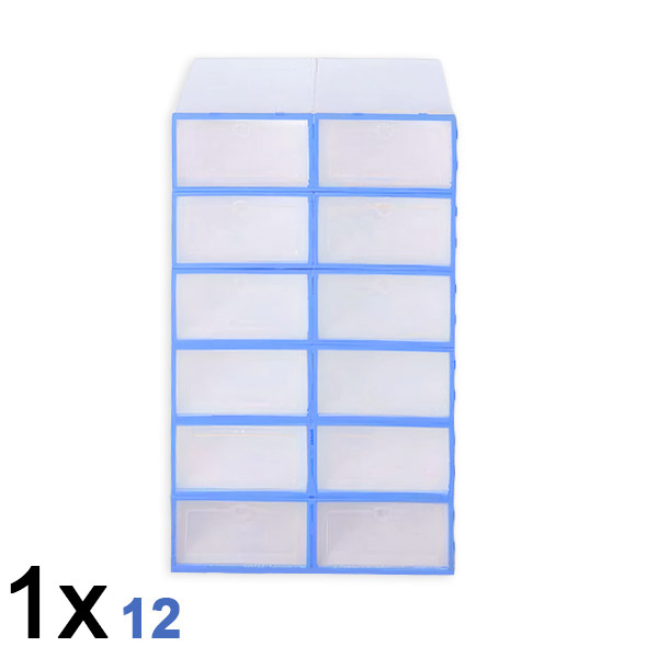 1x Schuhaufbewahrungsbox aus Kunststoff (12 Stück) | SHOEZY