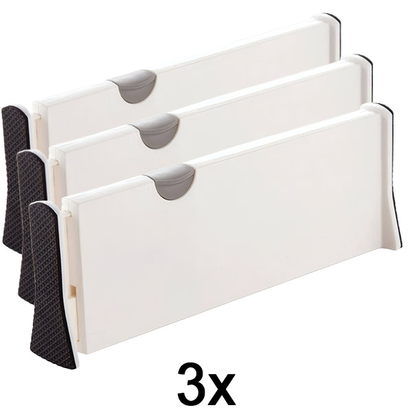 3x Verstellbare trennwand für schubladen oder regale | DIVISERINO