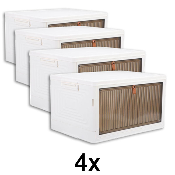 4x Aufbewahrungsbox mit Deckel | ORGABOX
