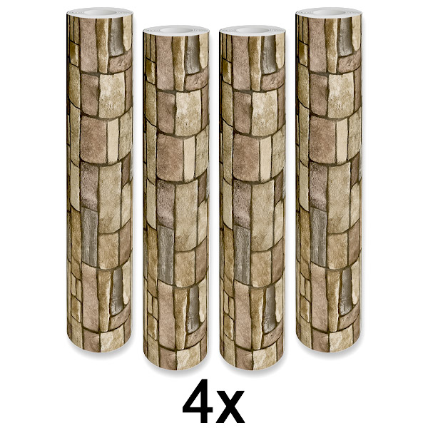 4x Stilvolle 3D-Tapete – Einfache Wandverwandlung | WALLCORWRAP